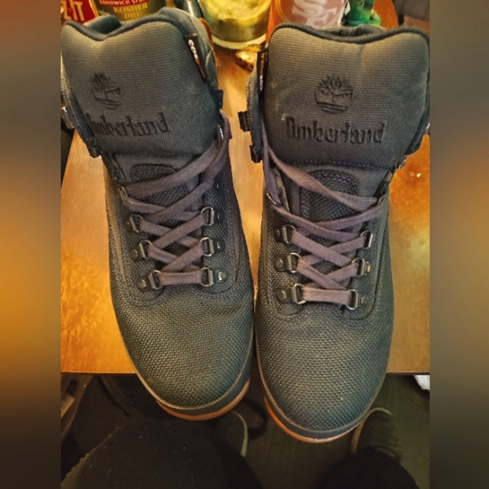Timberland boots navy blue size 9